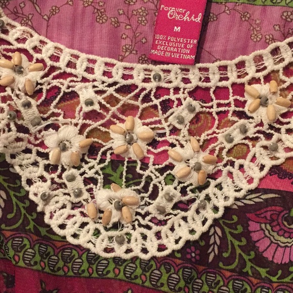 Forever orchard girls  sheer top with under shirt - Picture 6 of 7